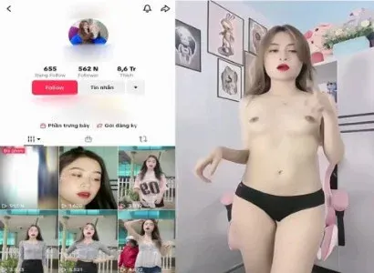 Phang em Tiktoker da trắng dáng cực ngon